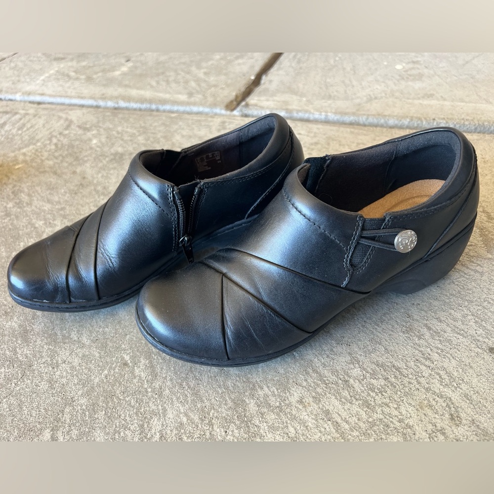 Clarks Black Ankle Booties